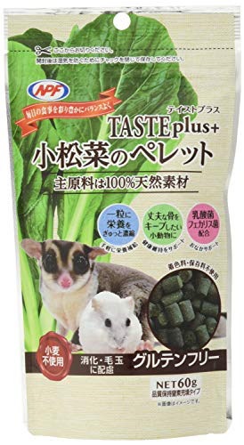 他サイト： ＮＰＦ　テイストプラス　小松菜のペレット　６０ｇ　補助食　おやつ　うさぎ　ハムスター　モルモット　デグー　グルテンフリー　ＣＲＣ50―63―23―60―00の商品画像