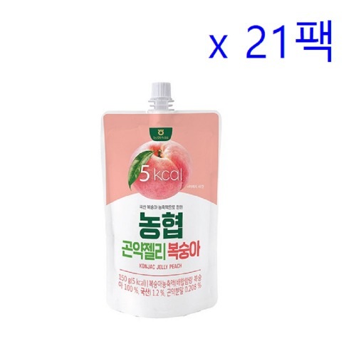 農協食品こんにゃくゼリー桃150g 7パック×3(全21パック) 7,094円