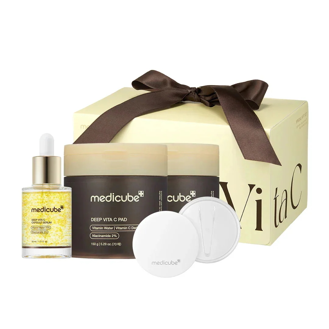 【medicube】 DEEP VITA C SERUM セット Qoo10] メディキューブ 【60%OFF】 ビタブースティングセッ : キット