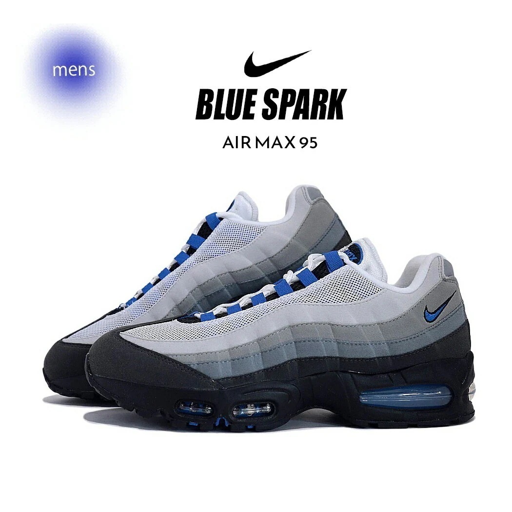 NIKE ナイキ エアマックス 95 OG Big Bubble スニーカー AIR MAX 95 OG BLUE SPARK ( ブルー 青 グレー グラデ メンズ IM7410-100 )