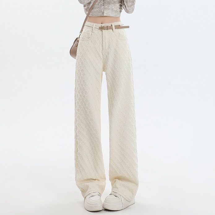 ボトムス パンツ ロングパンツ ストレートパンツ ハイウエスト ポケット ロング丈 かわいい 大人可愛い きれいめ シンプル 上品 おしゃれ かっこいい カジュアル こなれ感 個性的 主役級 存在感