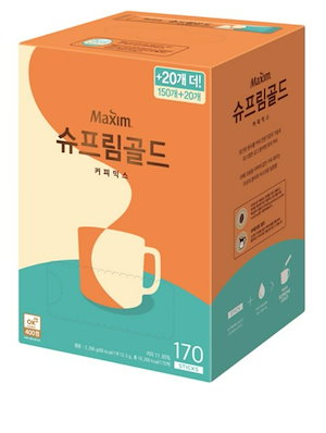 韓国 コーヒー 人気商品 国民コーヒー マキシム 有名商品 マキシムコーヒー 美味しい コーヒーミックス スティックタイプ 170個入 世界どこにもない味 韓国代表の味 プレミアムコーヒーミックス ラ