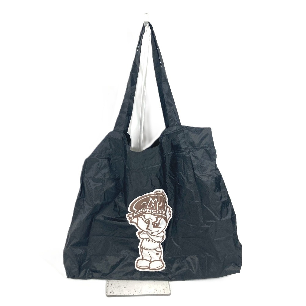MONCLER モンクレール ハンドバッグ ロゴ ショルダーバッグ カバン トートバッグ エコバッグ ナイロン ブラック