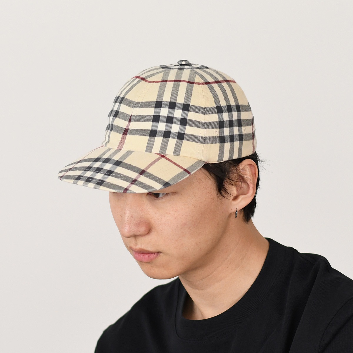 帽子 キャップ 8073370 チェックコットン ベースボールキャップ メンズ ユニセックス チェック柄 人気 25,776円