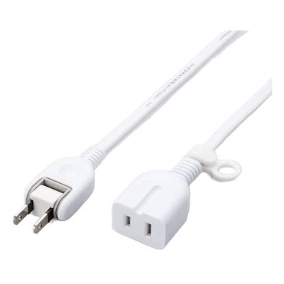他サイト： エレコム T-X01-2120WH 延長コード 電源タップ コンセント 2m 2P ホワイトの商品画像