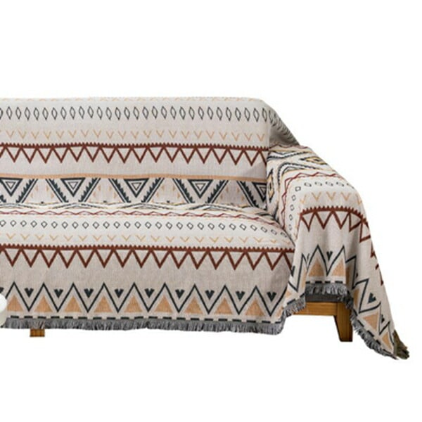 マルチカバー多機能ソファカバー大判水洗い長方形北欧風両面使える1人掛け2人掛け3人掛けソファーブランケット四季通用毛布ソファーカバーテーブルクロスフリンジ付きソファー保護汚れ防止おしゃれ130*1