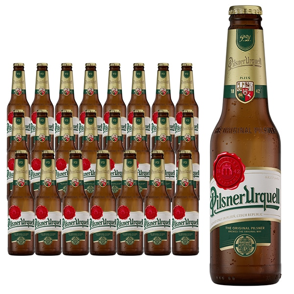 【送料無料】ピルスナー ウルケル 瓶 330ml24本 ケース チェコ ビール