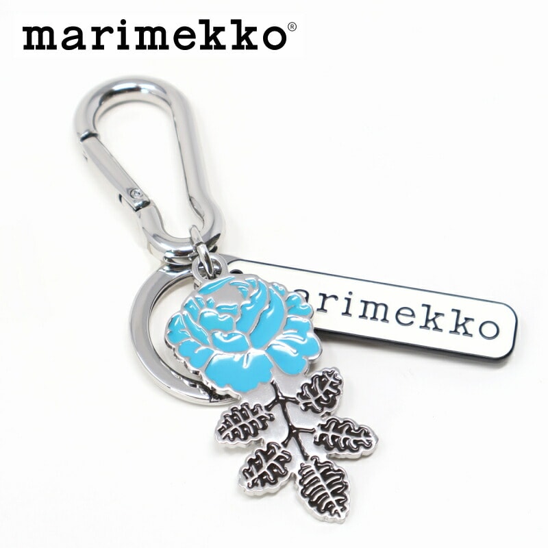 キーチェーン ヴィヒキルース ターコイズ × ブラック キーリング No.590(31) Puhallus Vihkiruusu