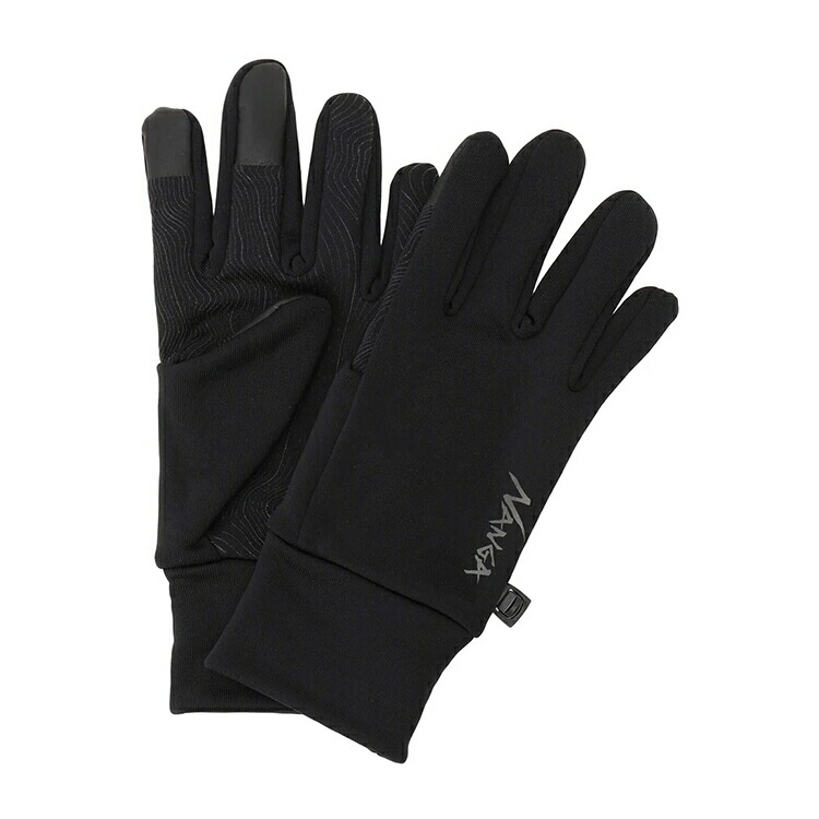 ポーラテック パワーストレッチ グローブ ブラック S #N0003072-BLK