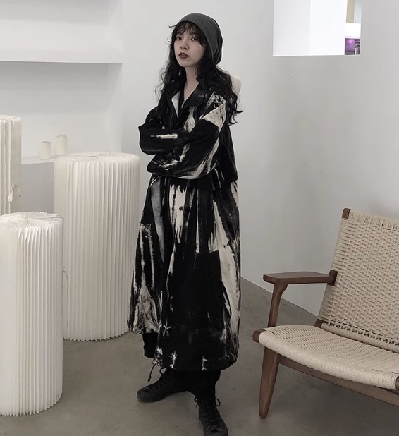 レディース コート アウター 上着 ウィンドブレーカー ロングコート ロング 長袖 ストレート ファスナー ポケット カジュアル おしゃれ かっこいい レトロ こなれ感 メンズライク マニッシュ