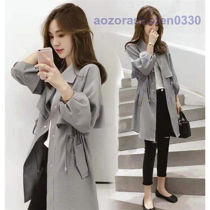 トレンチコート レディース スプリングコート ロングコート 秋服 アウター 秋 春 コート