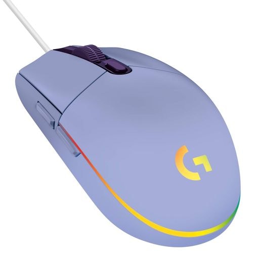 LOGICOOL G ゲーミングマウス G203 有線 ゲーミング マウス USB 接続 G203-LC 軽量 85G LIGHTSYNC RGB 6個プログラムボタン ライラック PC WINDOW