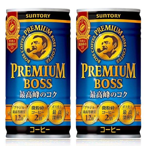 「60本」プレミアムボス　缶　185g　30本　2箱　サントリー　BOSS