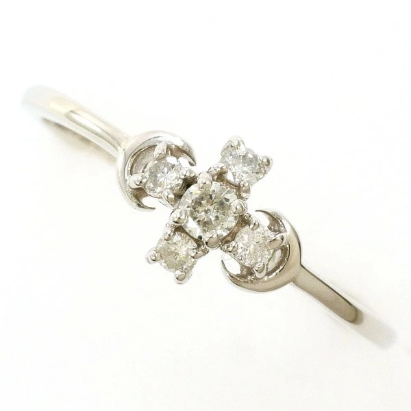 PT900 プラチナ リング 12号 ダイヤ 0.14 中古