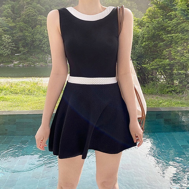 水着 ビキニ スイムウェア ワンピース水着 体型カバー水着 スカート ワンピース 紐 クロス クロスバンド 体型カバー リボン フリル バックリボン バックシャン バックコンシャス 日焼け防止 紫外線