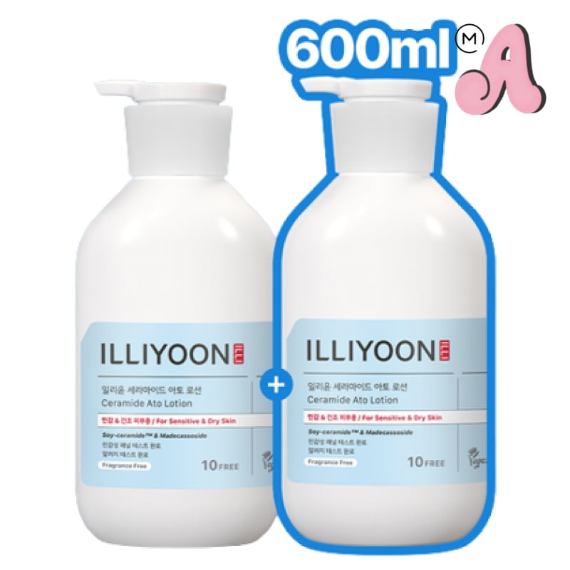 セラミド アトローション New 10FREE 600ml 1+1 ビーガン フェイスボディ 保湿ローション