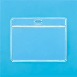 （まとめ） TANOSEE 名札用ケース（チャックなし） 1パック（10枚） [x10セット]