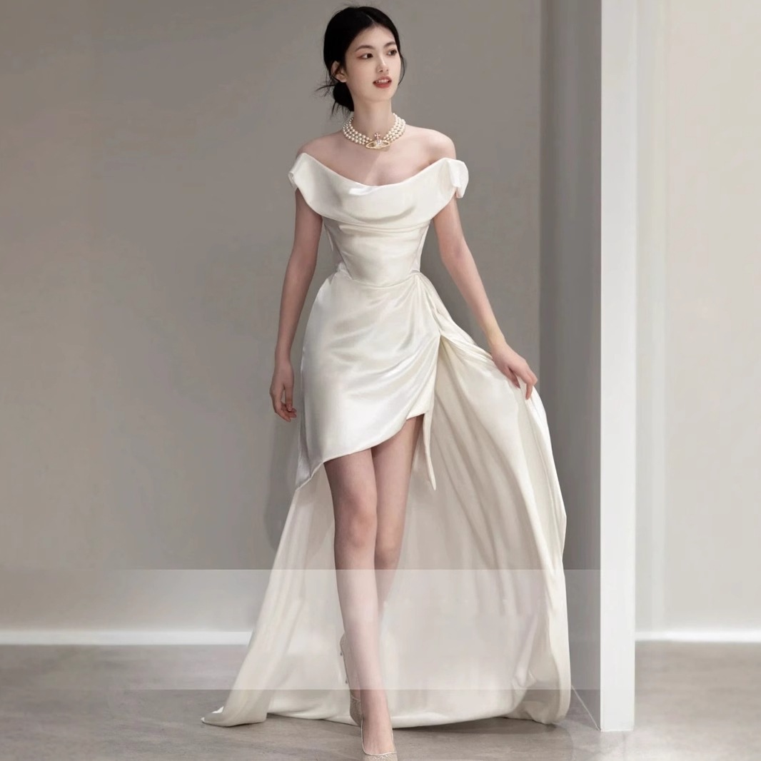 【今恋】ウェディングドレス 白 結婚式 花嫁 サイズオーダーメイド可能 成人式 お呼ばれ ウェディング 演奏会 二次会 パーティードレス 前撮り ワンピース ロングドレス メガ割 51