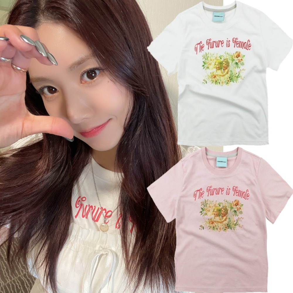 IZ*ONE グォンウンビ 着用/Fleur angfant tea/半袖Tシャツ