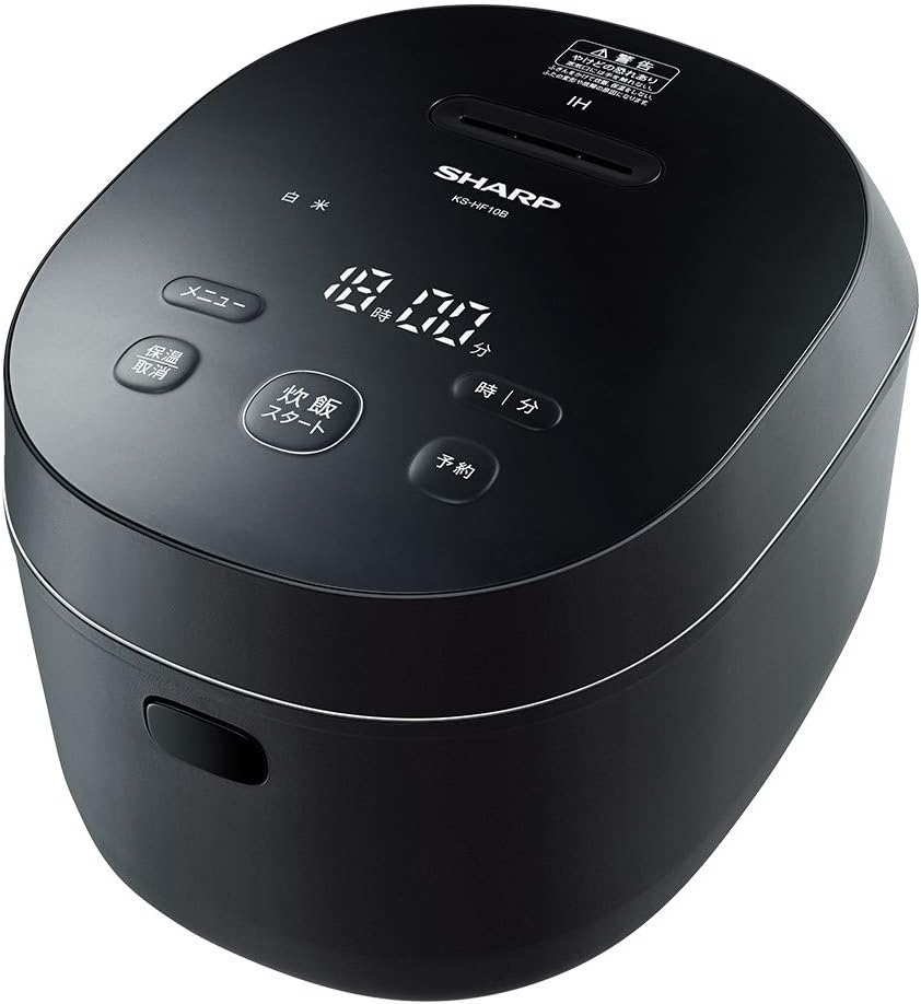 シャープ 炊飯器 5.5合 IH式 PLAINLY軽減職人火 ブラック KS-HF10B-B