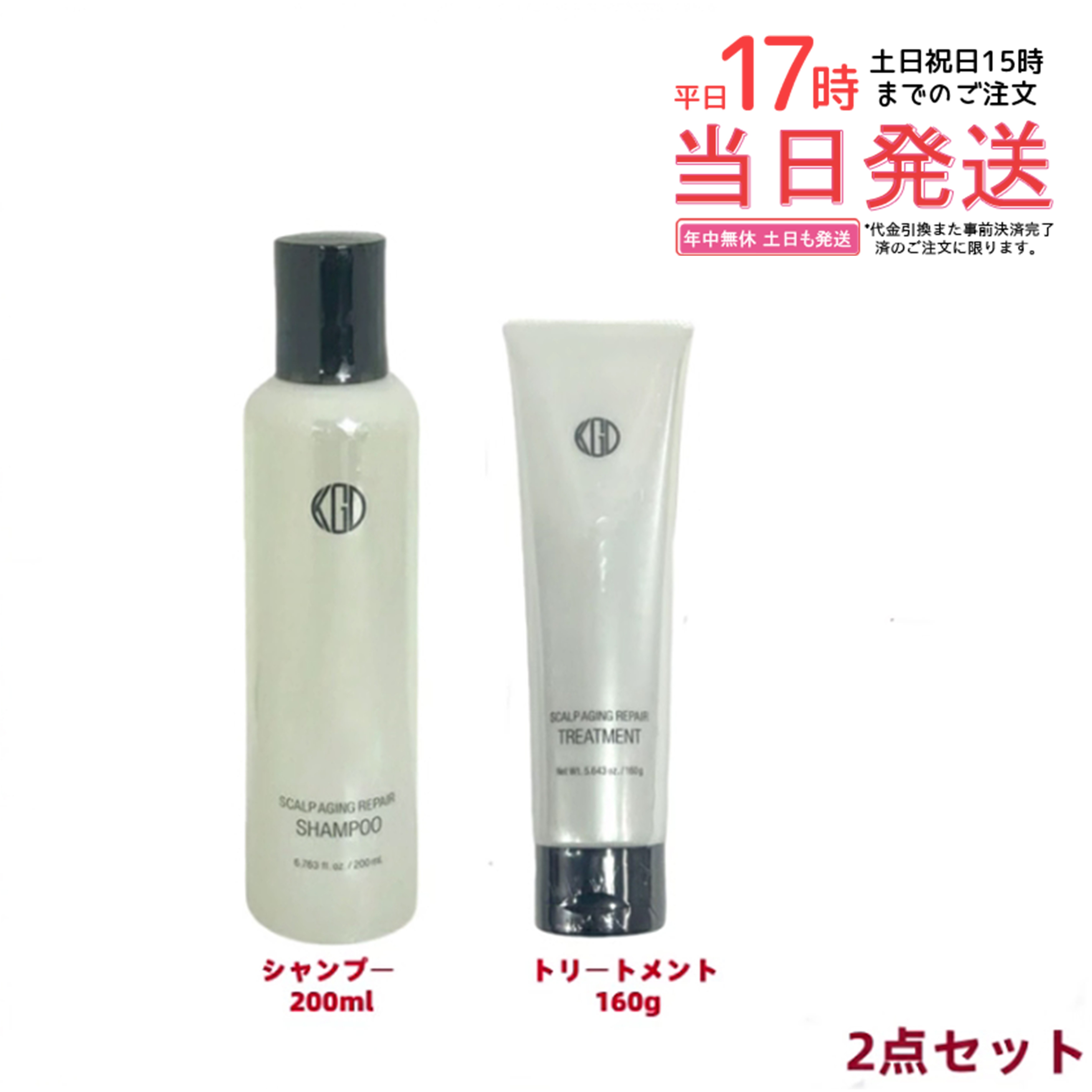【2点セット】江原道 スカルプ エイジング リペア シャンプー200mL + トリートメント160g セット 頭皮ケア ダメージ補修 ハリコシ ツヤ プラチナシルク 無添加 サロン専売