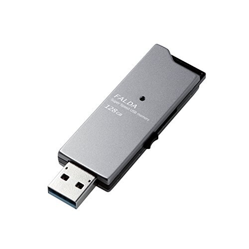 人気商品ランキング エレコム USBメモリUSB3.0対応 MF ブラック 128GB アルミ素材 高速転送 スライド式 USBメモリー