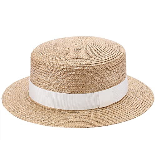 (田中帽子) 日本製 婦人用 麦わら カンカン 帽子 / 9-10mm (麦わら帽子 レディース ハット 紫外線 uv 対策 日焼け防止 日よけ 春日部 ギフト 誕生日 女性 母の日プレゼント) UK 7,497円
