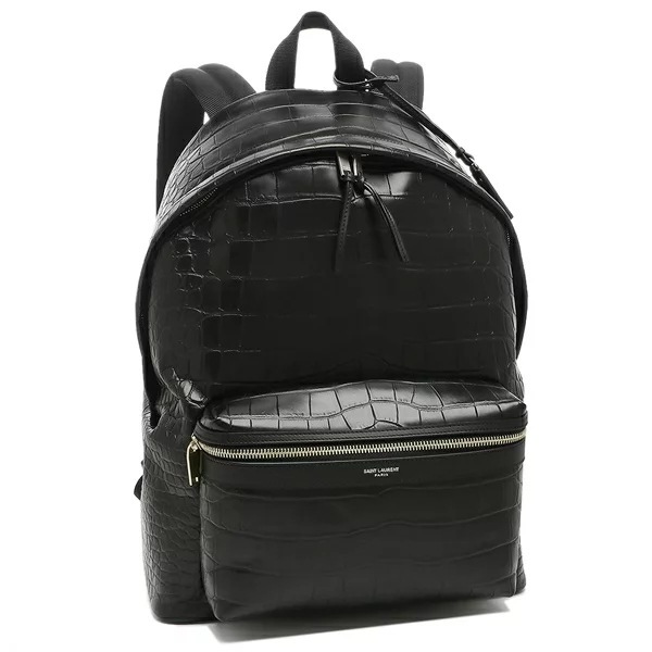 バックパック シティ リュック クロコ ブラック レディース SAINT LAURENT PARIS 534967 DZE2F 1000