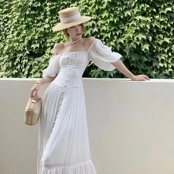 スカートロングスカートワンピース リゾートワンピース ビーチ かわいい 結婚式 披露宴 半袖 リゾート お呼ばれ マキシワンピ 無地 セクシー ロングワンピース サマー おしゃれ エレリゾート 旅行