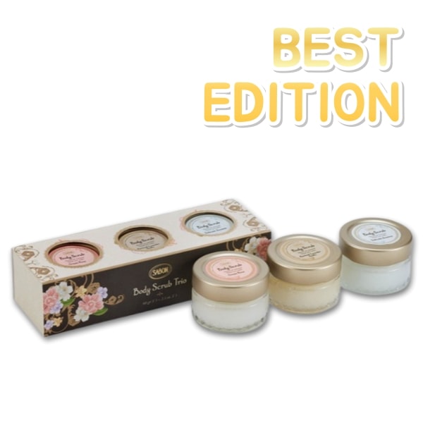 【ギフト】ボディスクラブ3点セット（ジャスミングリーンローズパチョリ・ラベンダー・バニラ）
