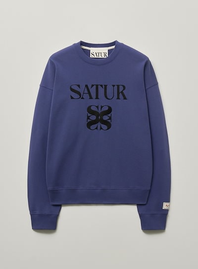 ★SATUR★ Classic Logo Sweatshirt Purple 人格 【SATUR】 CLASSIC LOGO SWEATSHIRT : PURPLE
