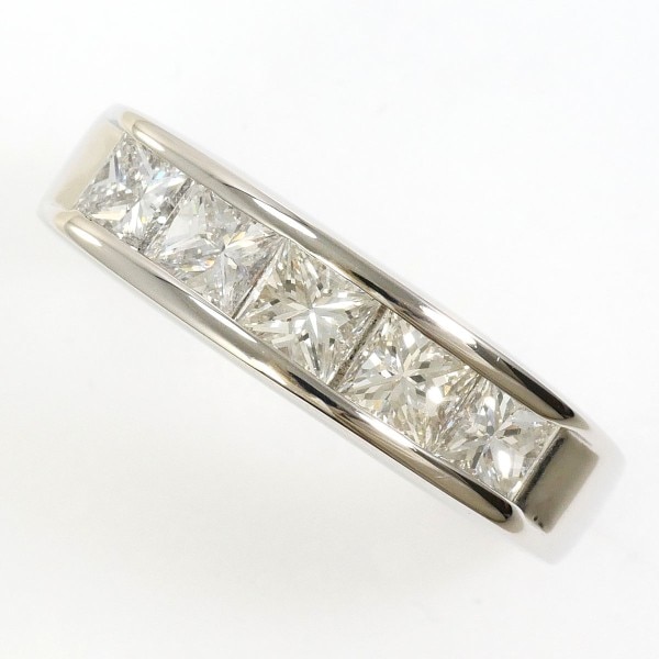 PT900 プラチナ リング 指輪 8号 ダイヤ 1.00 SIクラス 鑑別書 ジュエリー 中古