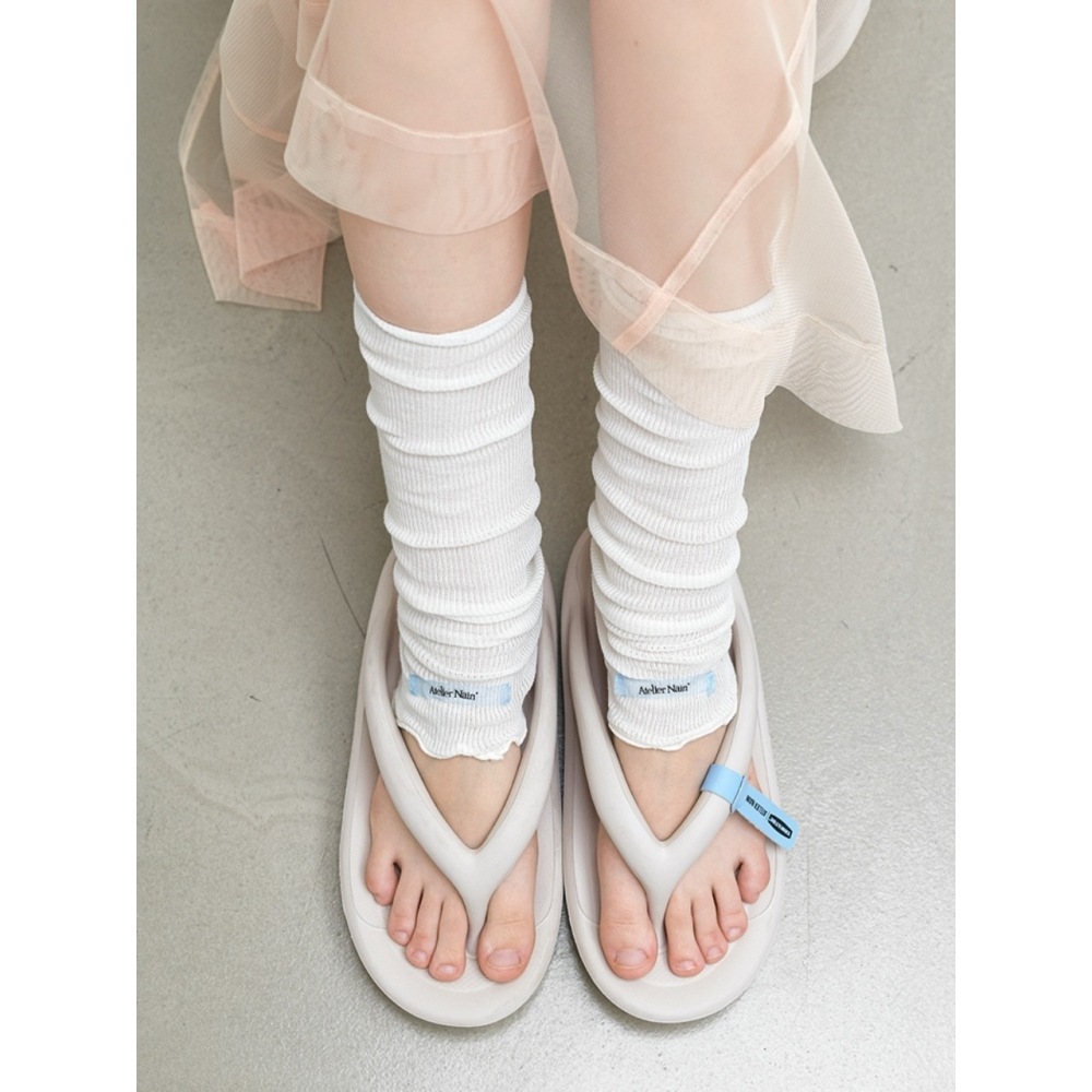 アトリエナン ATELIER NAIN X TAW&TOE ゼロビティフリップフロップクリーム (SH 3484)