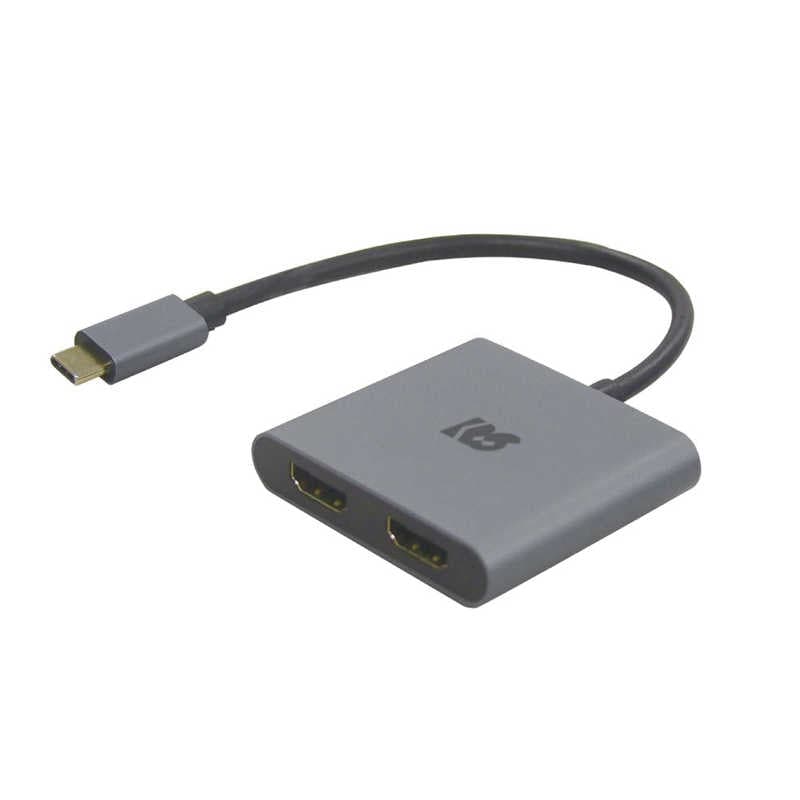 ラトックシステム　USB Type-C to デュアルHDMIディスプレイアダプター(PD対応) ［USB Power Delivery対応］　RS-UCHD2-PD