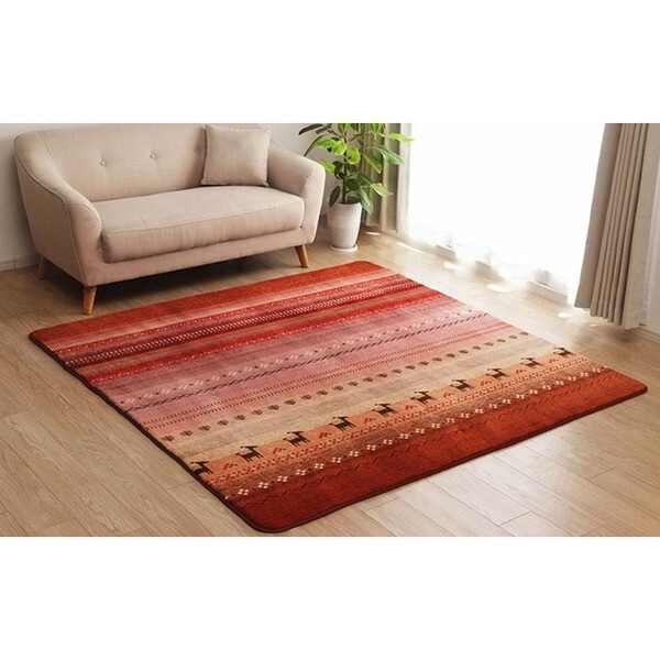 1271840203701 DXラディ 大判長方形 製品 OR 220X320 オレンジ ラグ メーカー直送