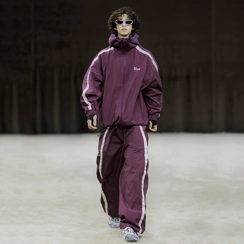 （1～3日で出荷）スノーボードウェア 2024 2025 上下セット レディース メンズ 防水20000 ジャケット アウター パンツ スウェット 紫セットアップ 3Lスノボー スキーウェア スノボウ