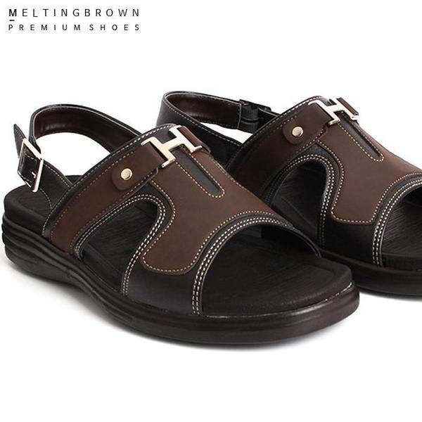 メンズレザーサンダル 男性夏サンダル カジュアルレザーサンダル MX22