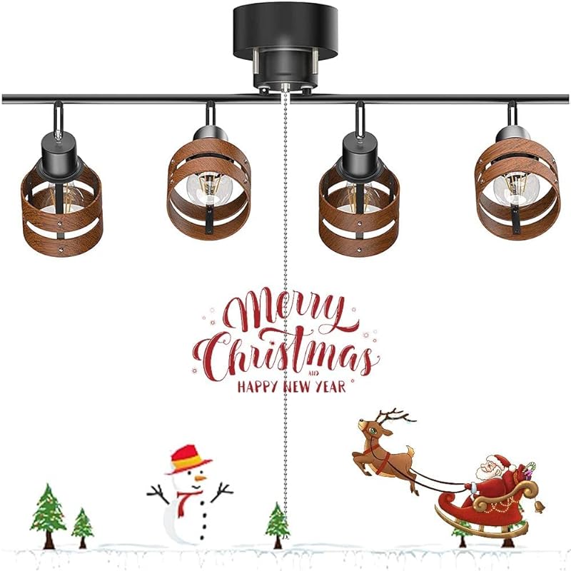 シーリングライト4灯 スポットライト おしゃれ レトロ 天井照明 ペンダントライト 角度調節 折りたたみ可 E26 照明器具 間接照明 プルスイッチ 和室 洋室 ダイニング リビング 寝室 キッチン