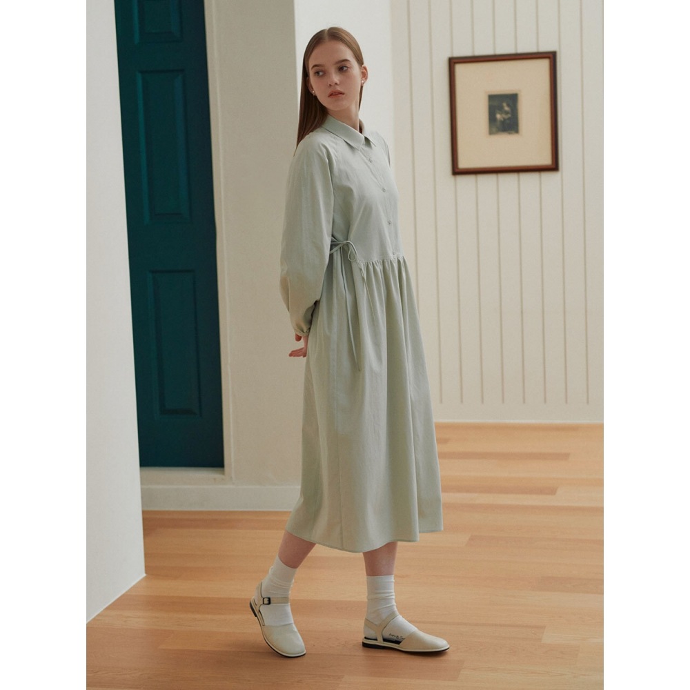 LOEUVRE シャーリングシャツワンピース SW2SO517 46