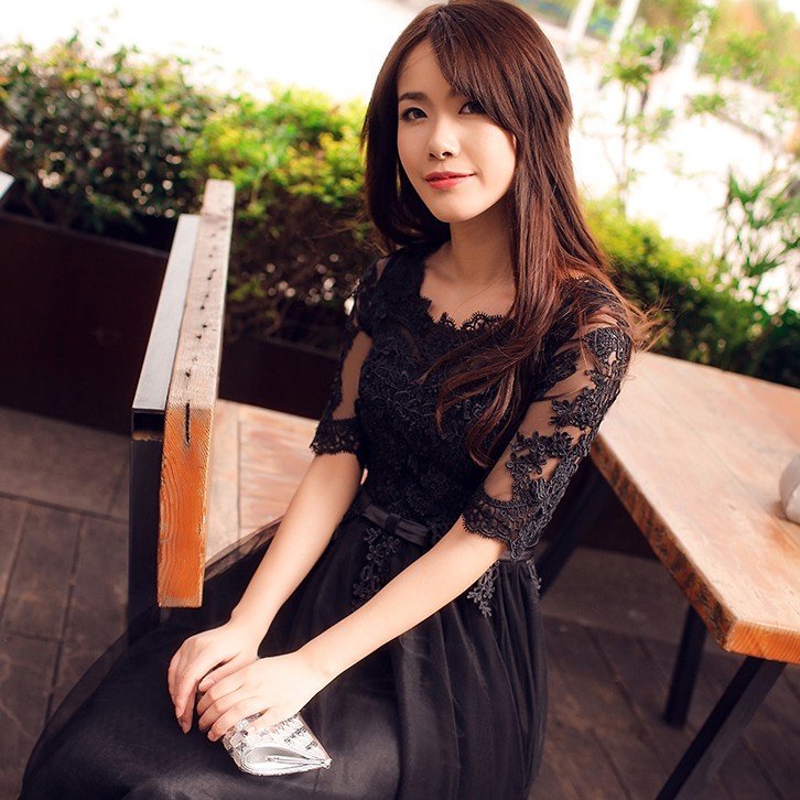 カラードレス 黒 安い 長袖 パーティードレス 演奏会 結婚式 aラインドレス 二次会 ロングドレス イブニングドレス フォーマルドレス コンサート サッシュリボン 8,422円