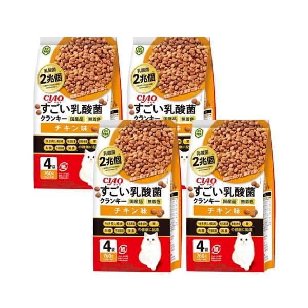 4個セット チャオ すごい乳酸菌 クランキ― チキン味 190g×4袋 CIAO 5,087円