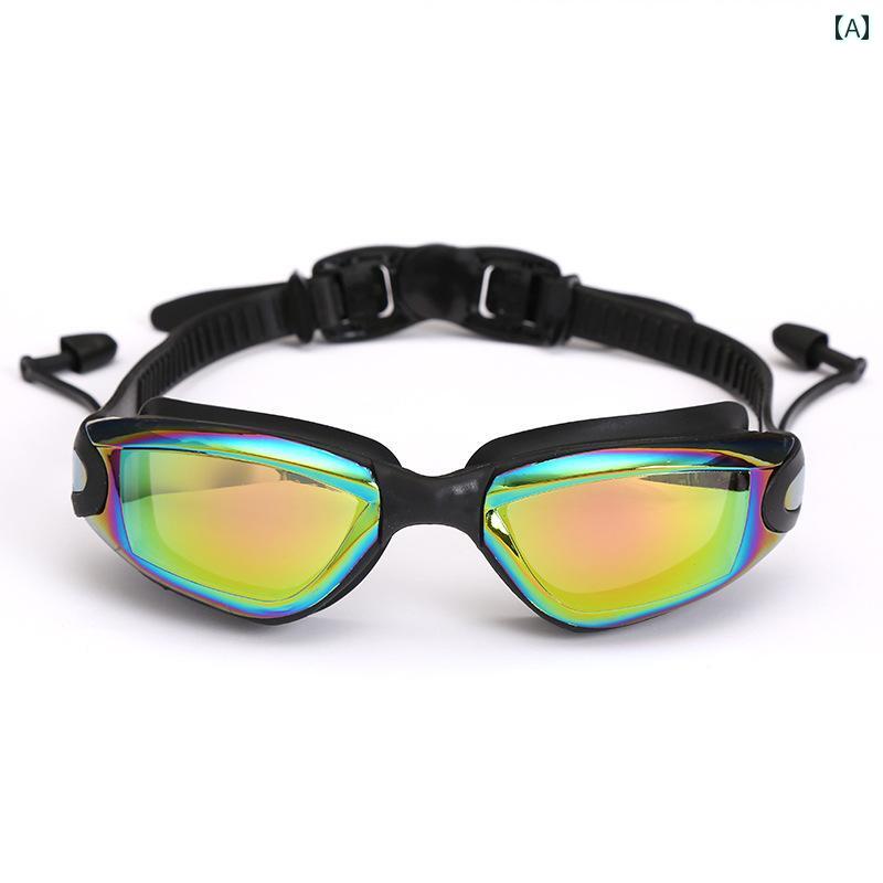 メンズ レディース スイムゴーグル 水中メガネ シンプル おしゃれ きれいめ 防曇 見やすい 締め付けない 海 プール ビーチ 水泳 スイミング 競泳 コーチ レジャー アウトドア マリンスポーツ 旅