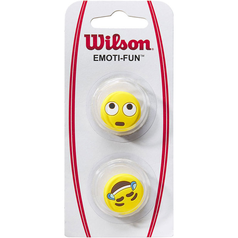 【ロット販売：入り数12】 Wilson(ウイルソン) EYE ROLL/CRYING LAUGHING DAMPENER Ye/BLA テニス グッズ その他 (wr84053010)