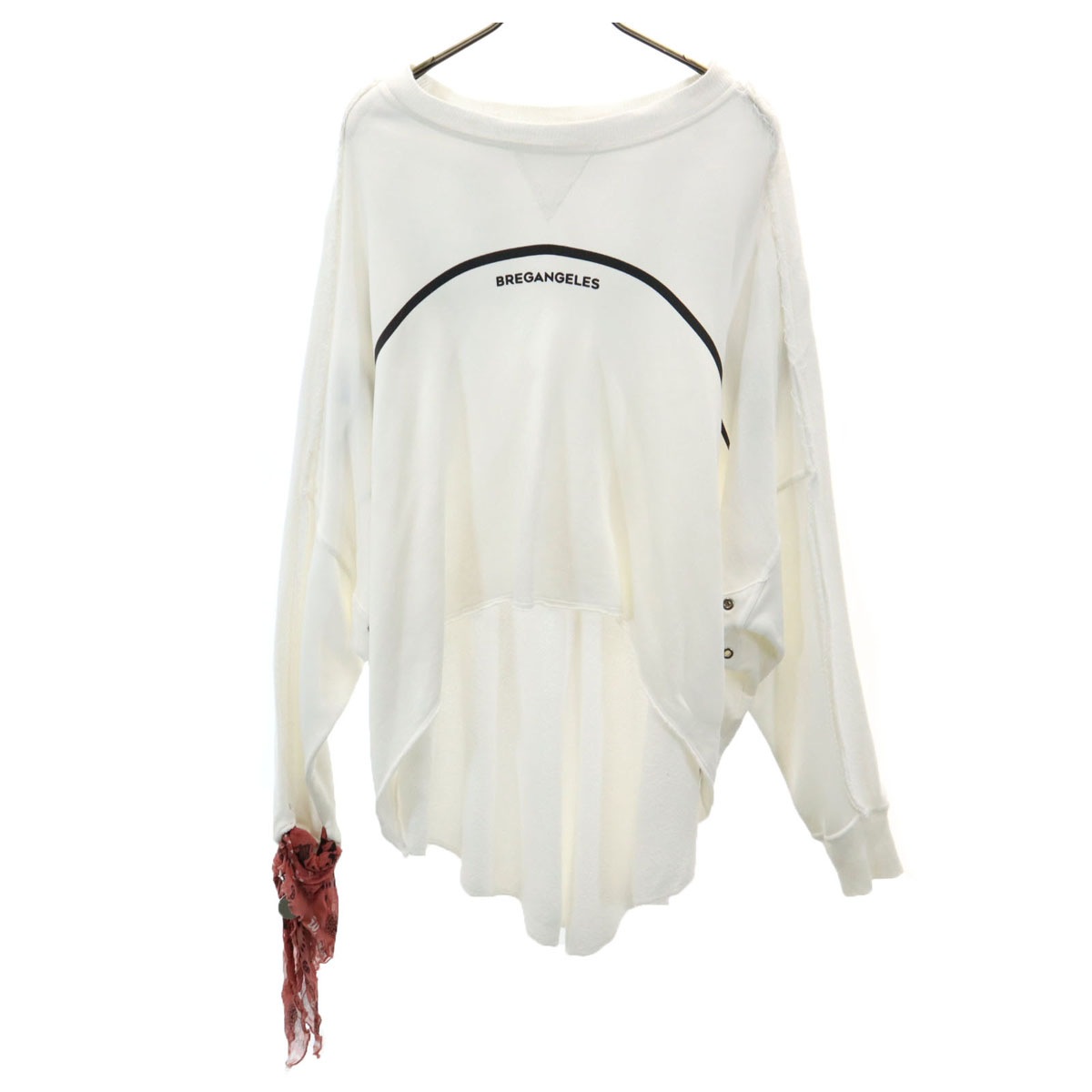 ポルトガル製 BREGANGELES 長袖 スウェット XS ホワイト レディース 古着