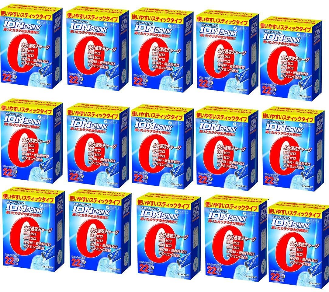ファイン スポーツドリンク イオンドリンク 難消化性デキストリン 砂糖不使用 カロリー94%off 粉末 国内生産 スポーツドリンクの味 22包入×15個セット