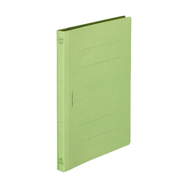 （まとめ）ライオン事務器 フラットファイル（環境）樹脂押え具 B5タテ 150枚収容 背幅18mm 緑 A-529KB5S 1冊(×50セット)
