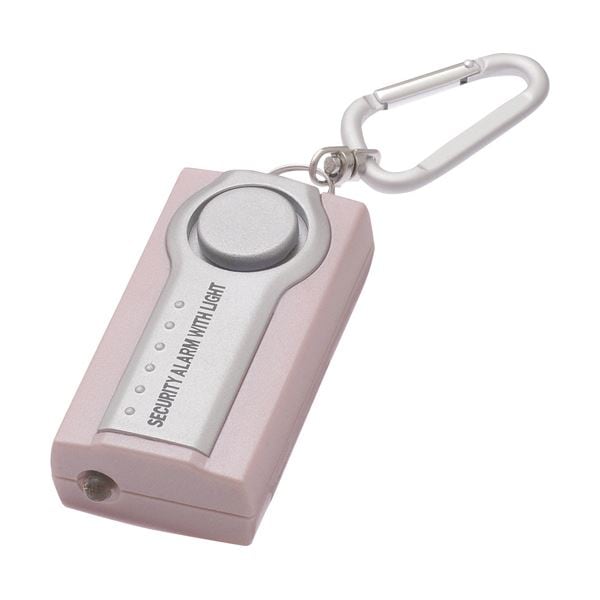 （まとめ）ヤザワLEDライト付セキュリティアラーム ピンク SE25P 1個(×10セット)
