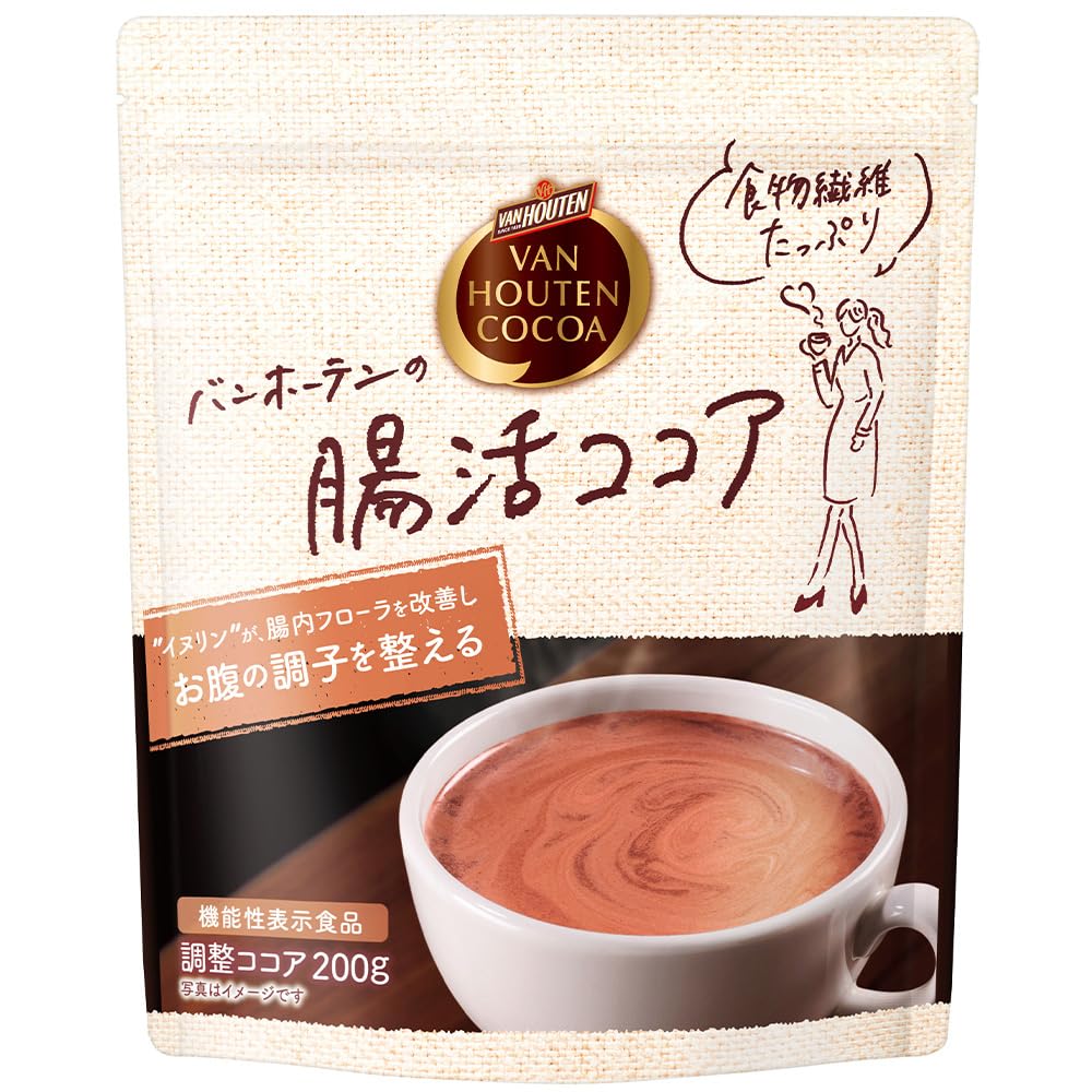 片岡物産 バンホーテンの腸活ココア 200g×12個入