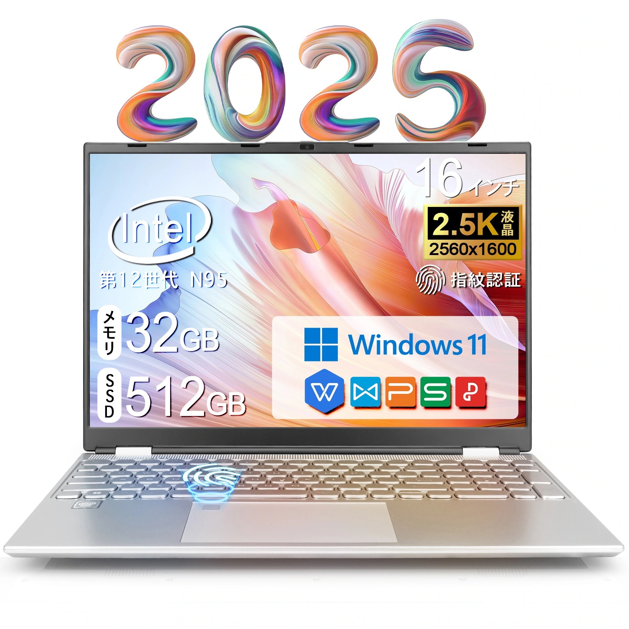 【2025年新規モデル】新品 office付きノートPC office付き【Win11Pro搭載】初心者向け/Intel Celeron N95メモリ32GB/SSD512GB/初期設定済み