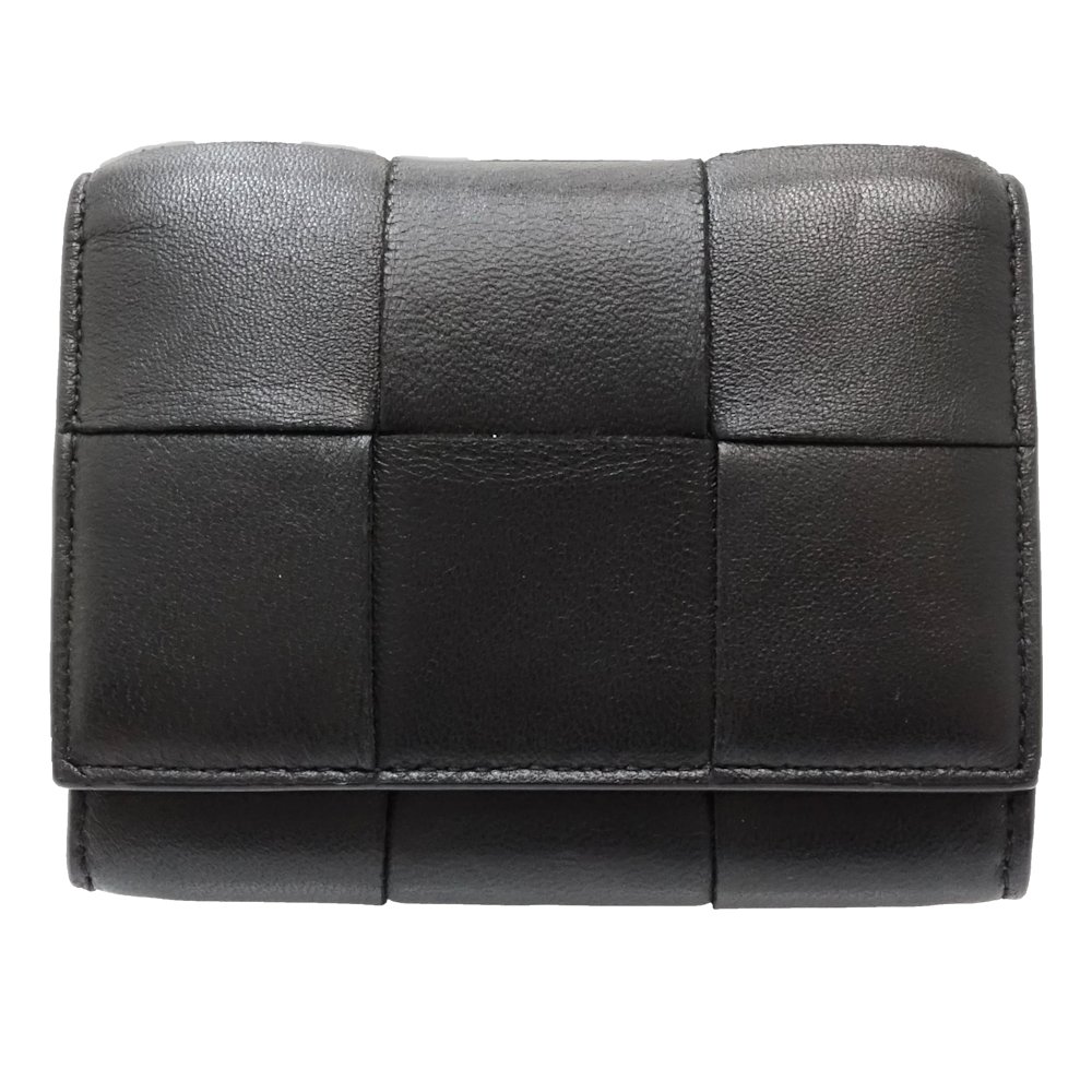 カセット ビジネスパスケース 23802 カードケース レザー ブラック/181465【中古】